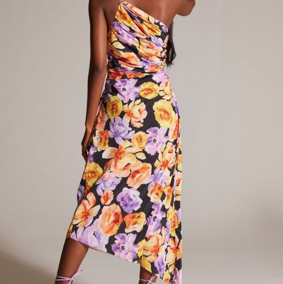 Geisha Designs Asymmetrical Floral Dress - M - Picture 2 of 14